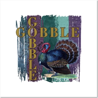 Gobble Gobble Thanksgiving Day Posters and Art